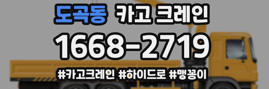 도곡동 크레인 작업