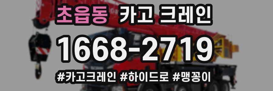 초읍동 크레인 작업