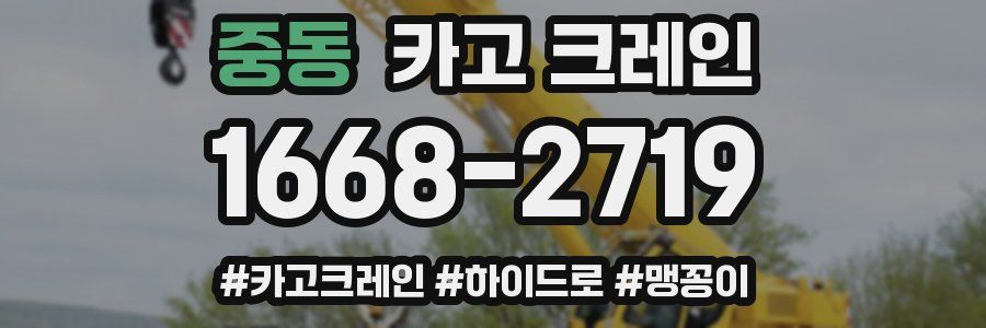 중동 크레인 작업