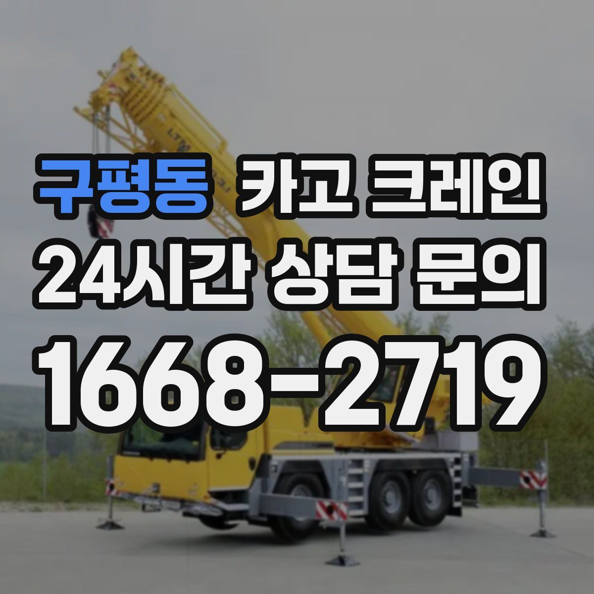 구평동 카고 크레인