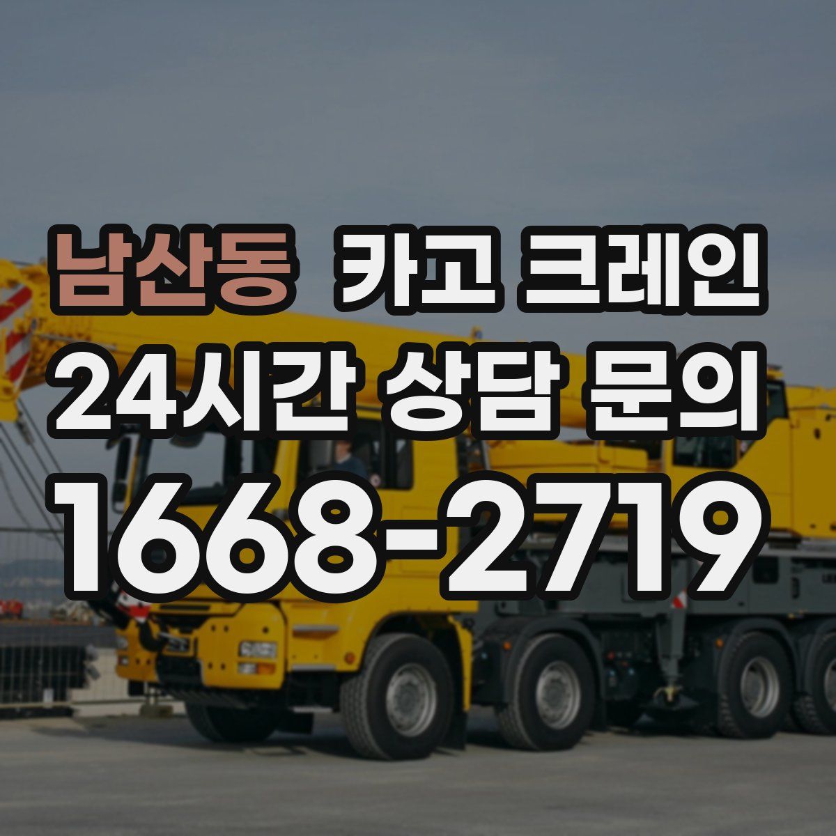 남산동 카고 크레인