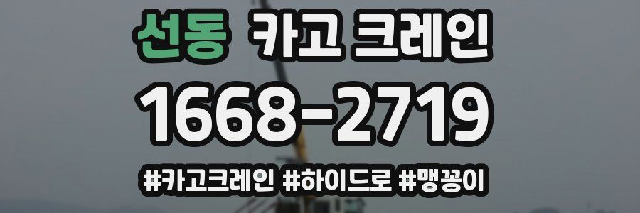 선동 크레인 작업