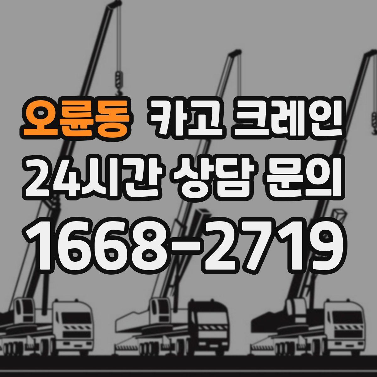 오륜동 카고 크레인