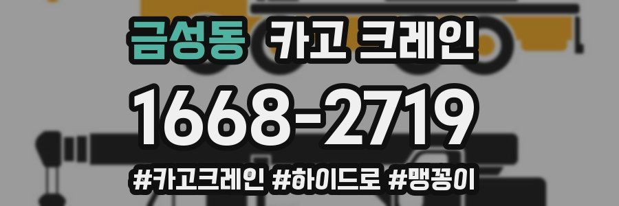 금성동 크레인 작업