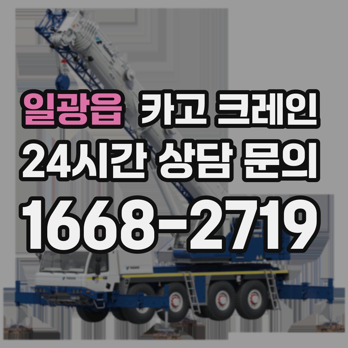 일광읍 카고 크레인 골목 현장도 가능한 장비 매칭 안내