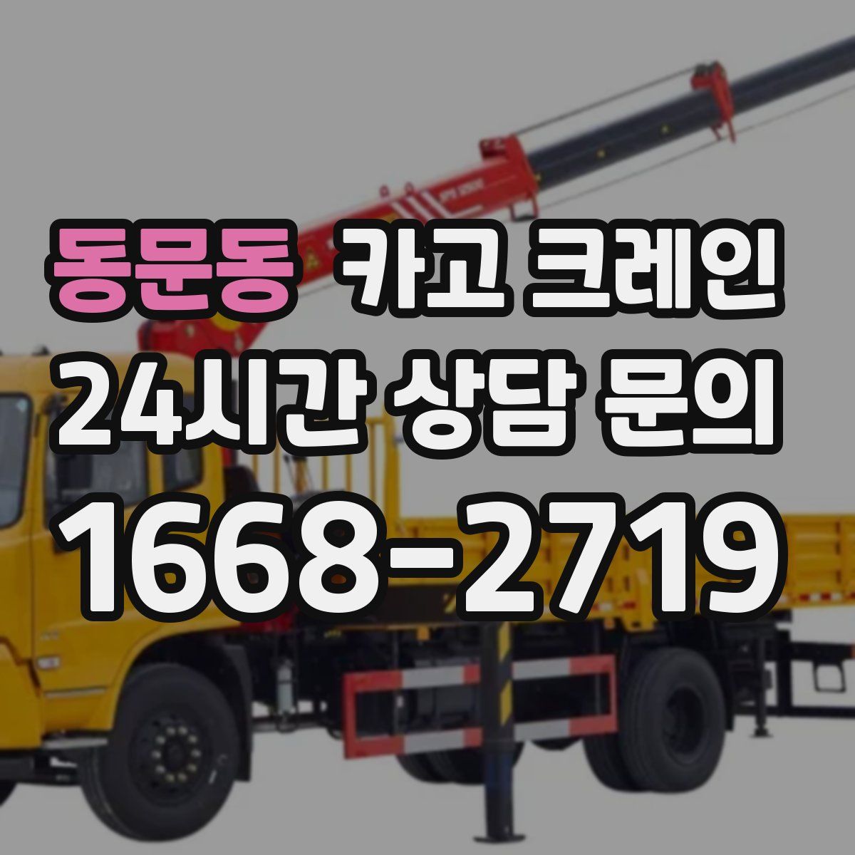 동문동 카고 크레인