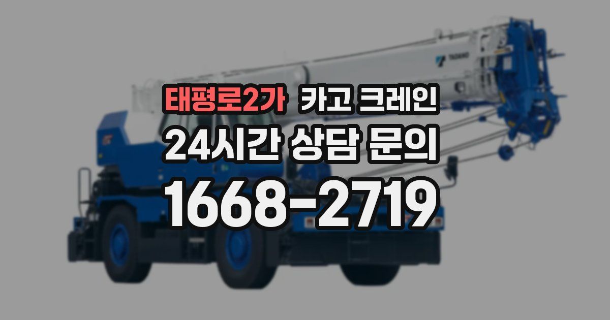 태평로2가 크레인
