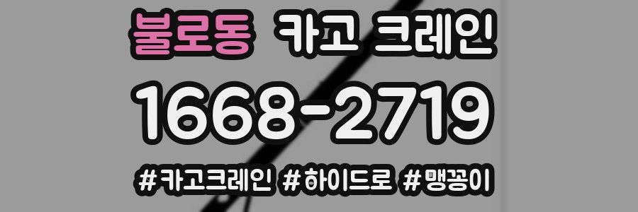 불로동 크레인 작업