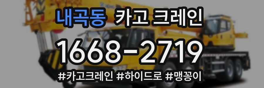 내곡동 크레인 작업