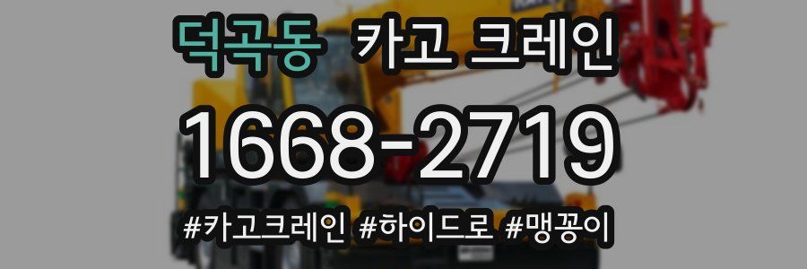 덕곡동 크레인 작업