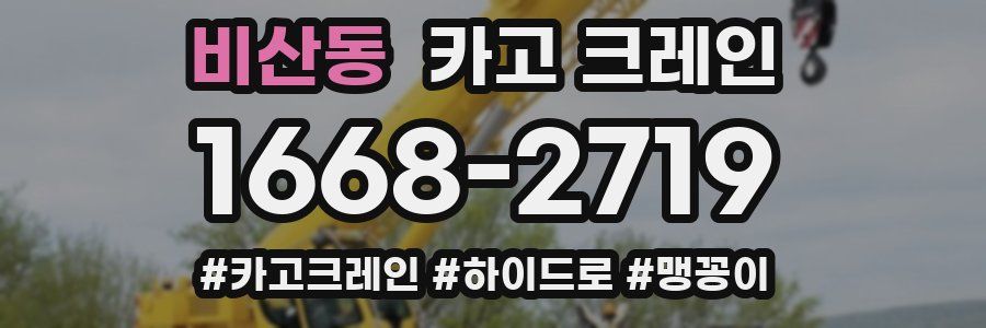 비산동 크레인 작업