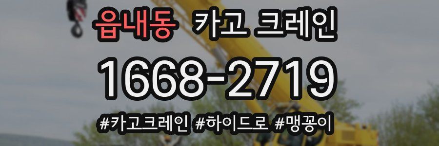 읍내동 크레인 작업
