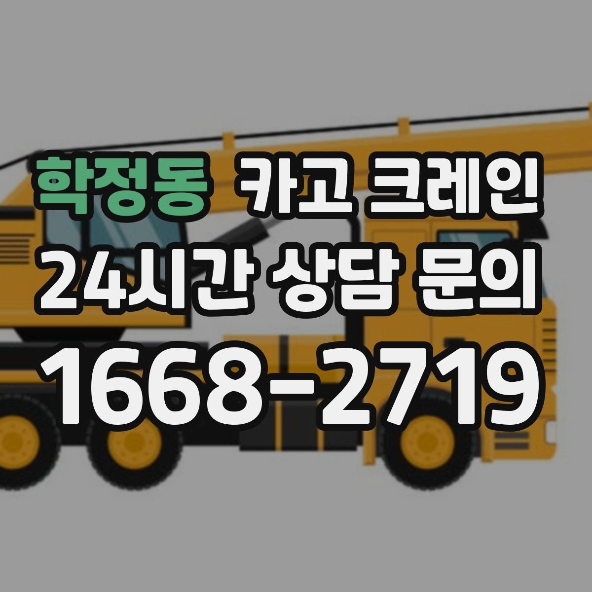 학정동 카고 크레인