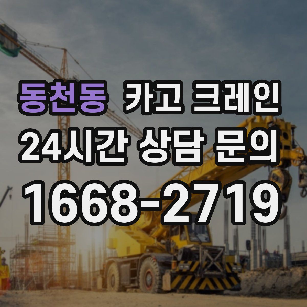 동천동 카고 크레인
