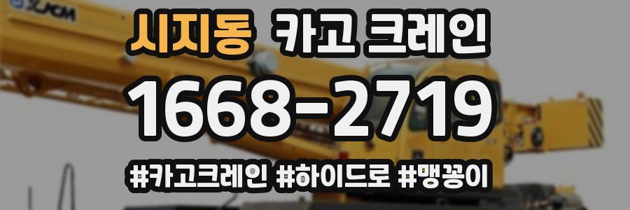 시지동 크레인 작업