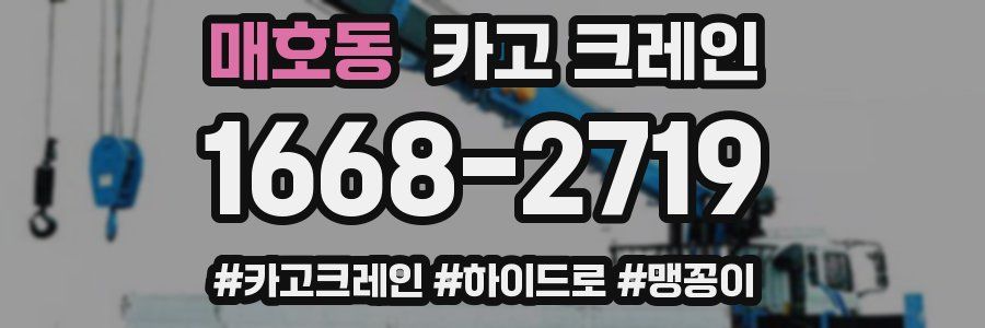 매호동 크레인 작업