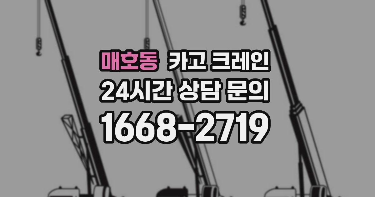 매호동 크레인