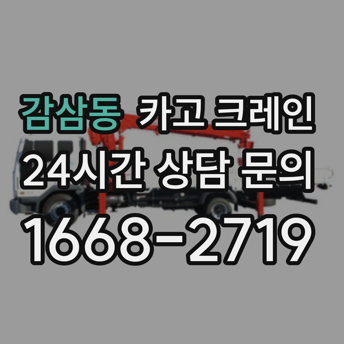 감삼동 카고 크레인
