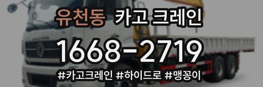 유천동 크레인 작업