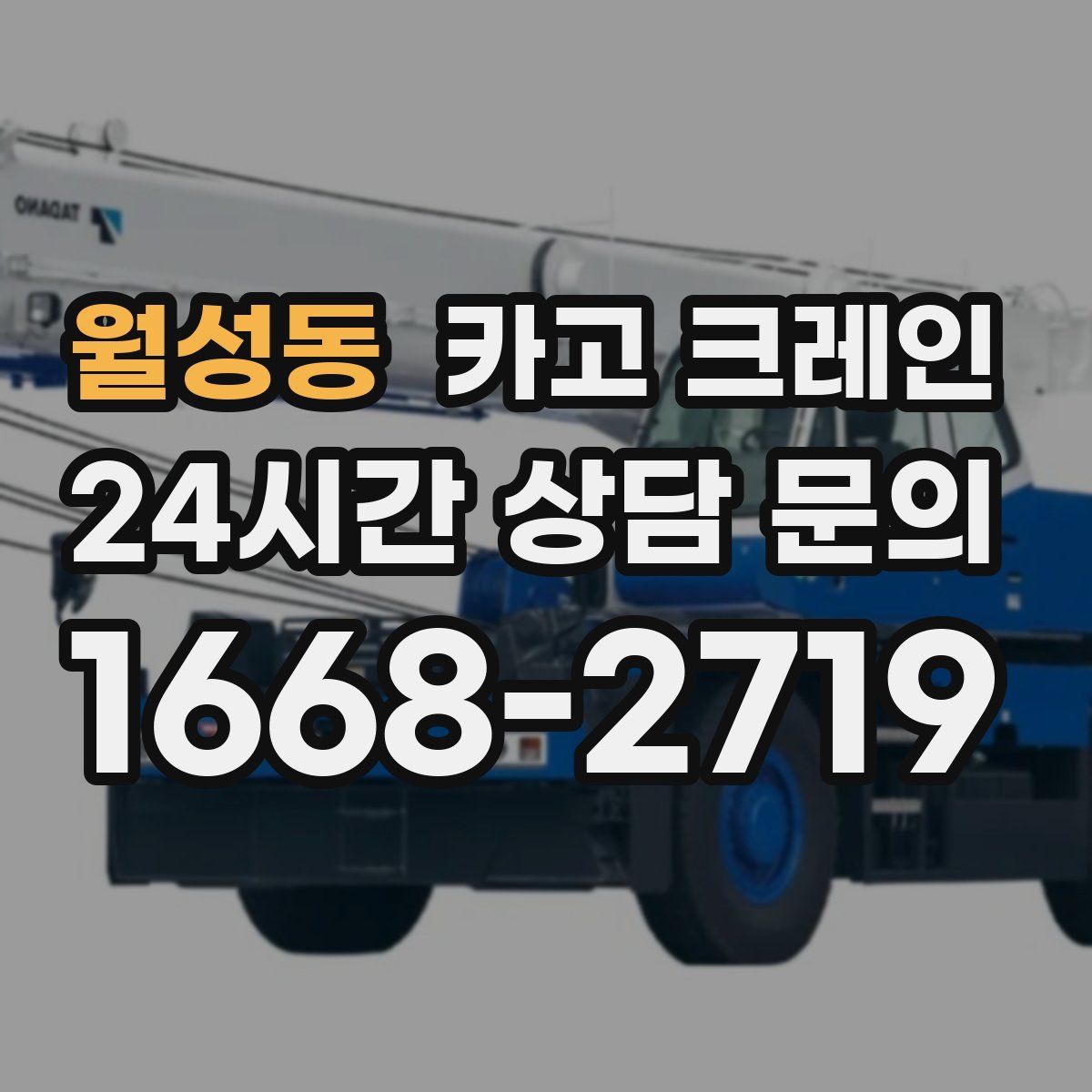 월성동 카고 크레인