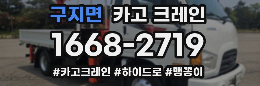 구지면 크레인 작업