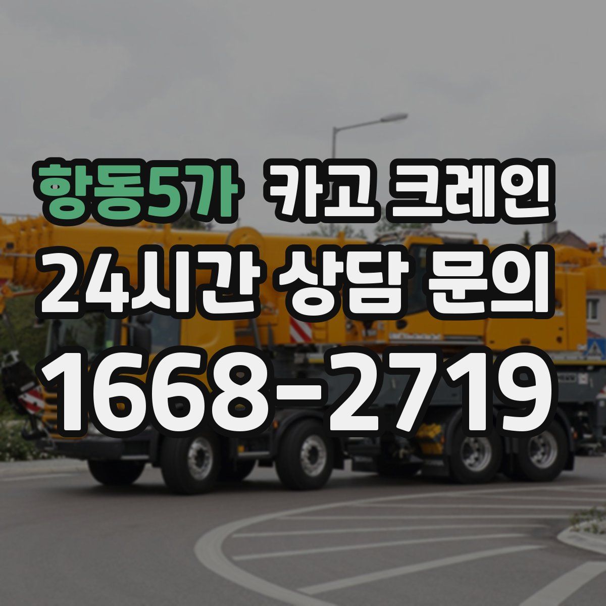 항동5가 카고 크레인