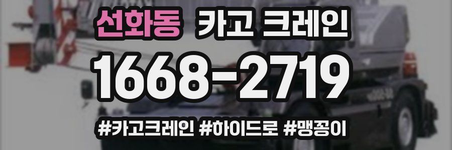 선화동 크레인 작업