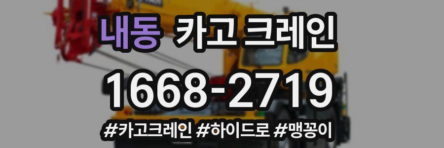 내동 크레인 작업
