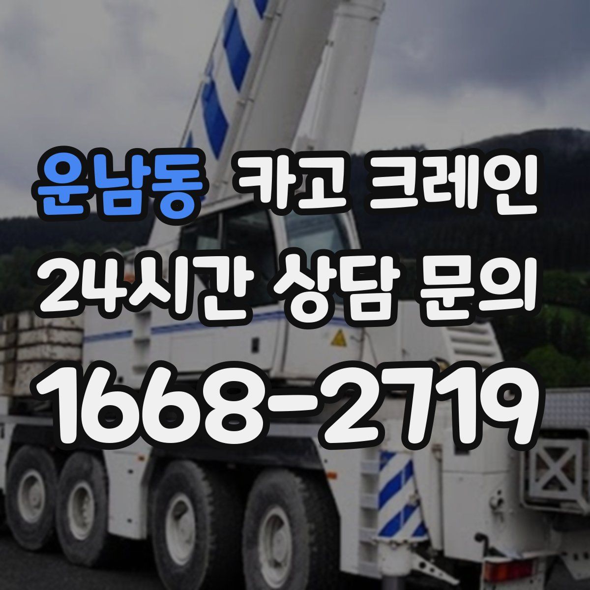 운남동 카고 크레인