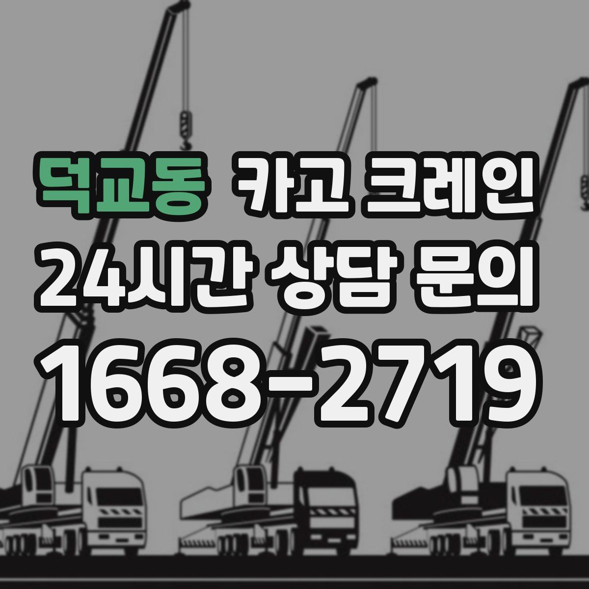 덕교동 카고 크레인
