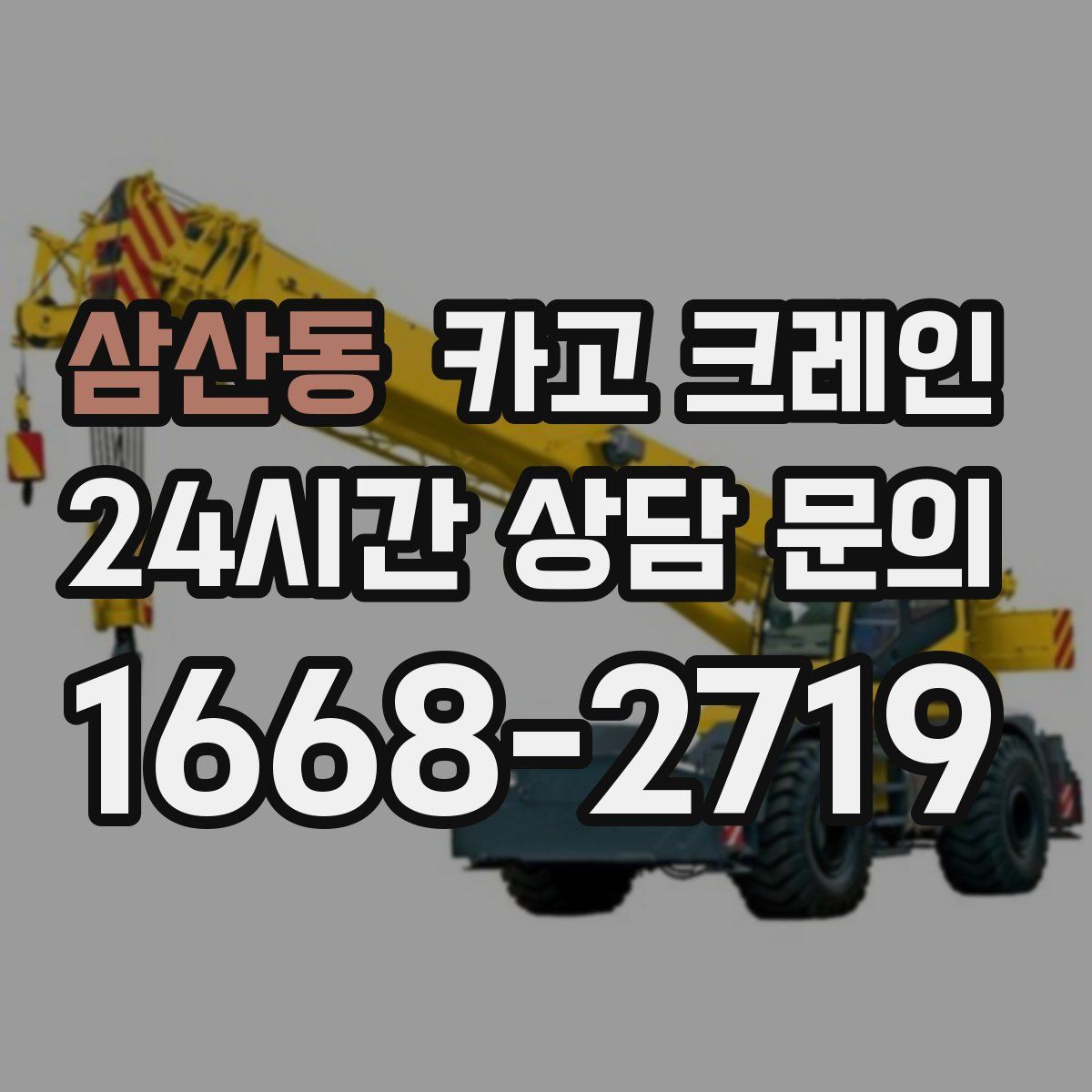 삼산동 카고 크레인