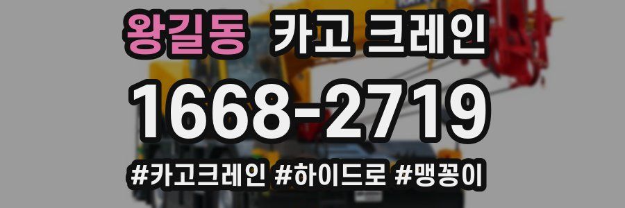 왕길동 크레인 작업