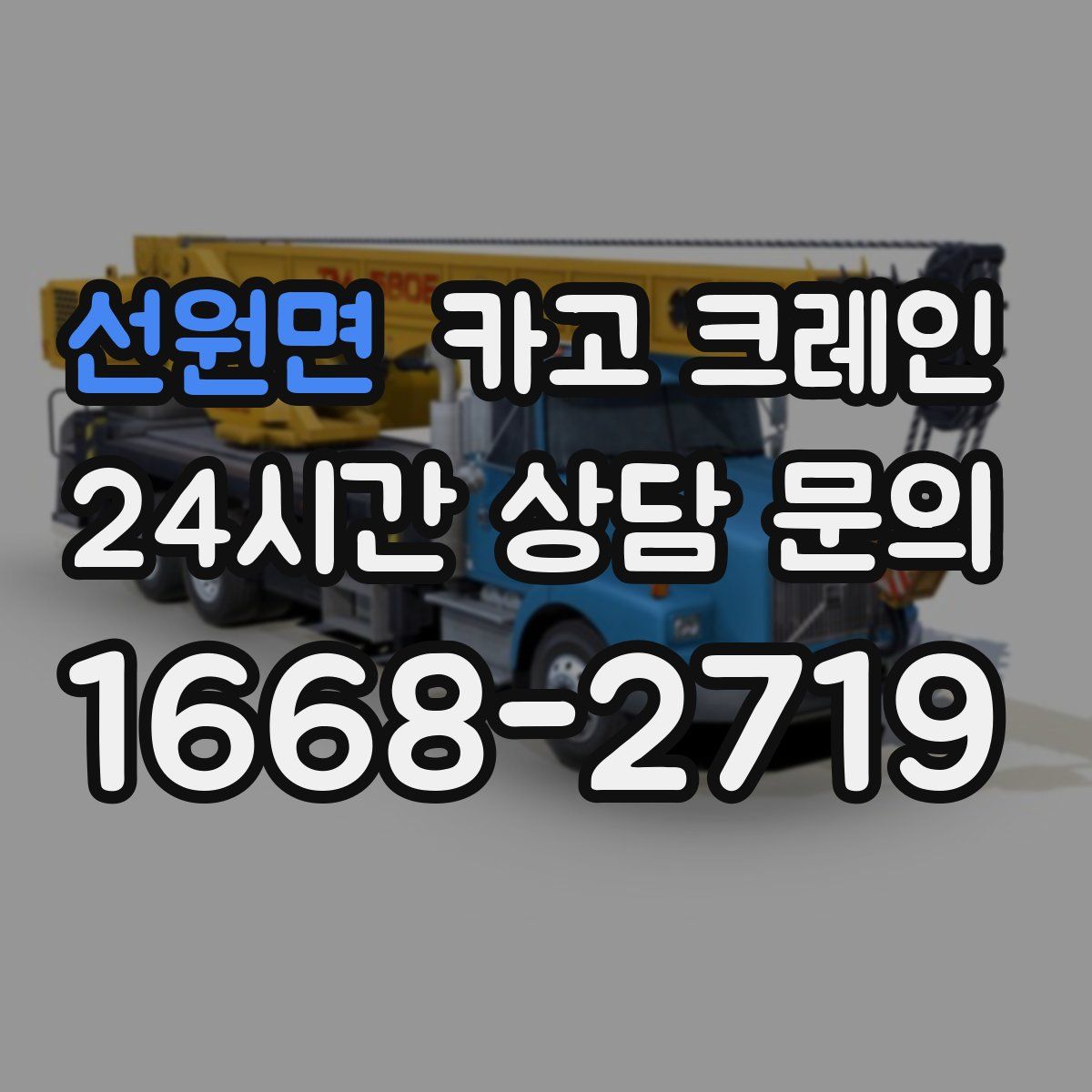 선원면 카고 크레인