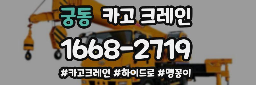 궁동 크레인 작업