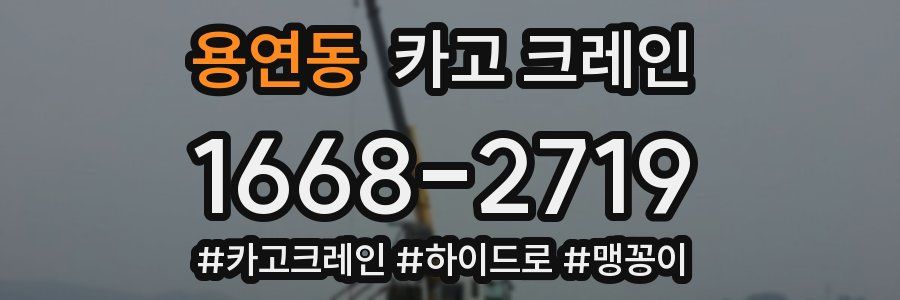 용연동 크레인 작업