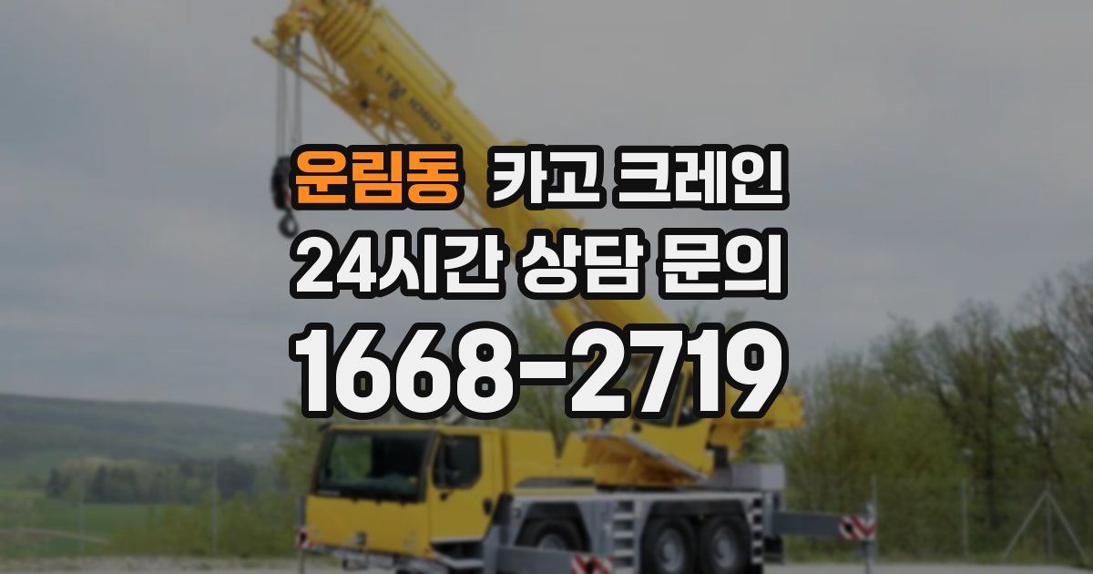 운림동 크레인
