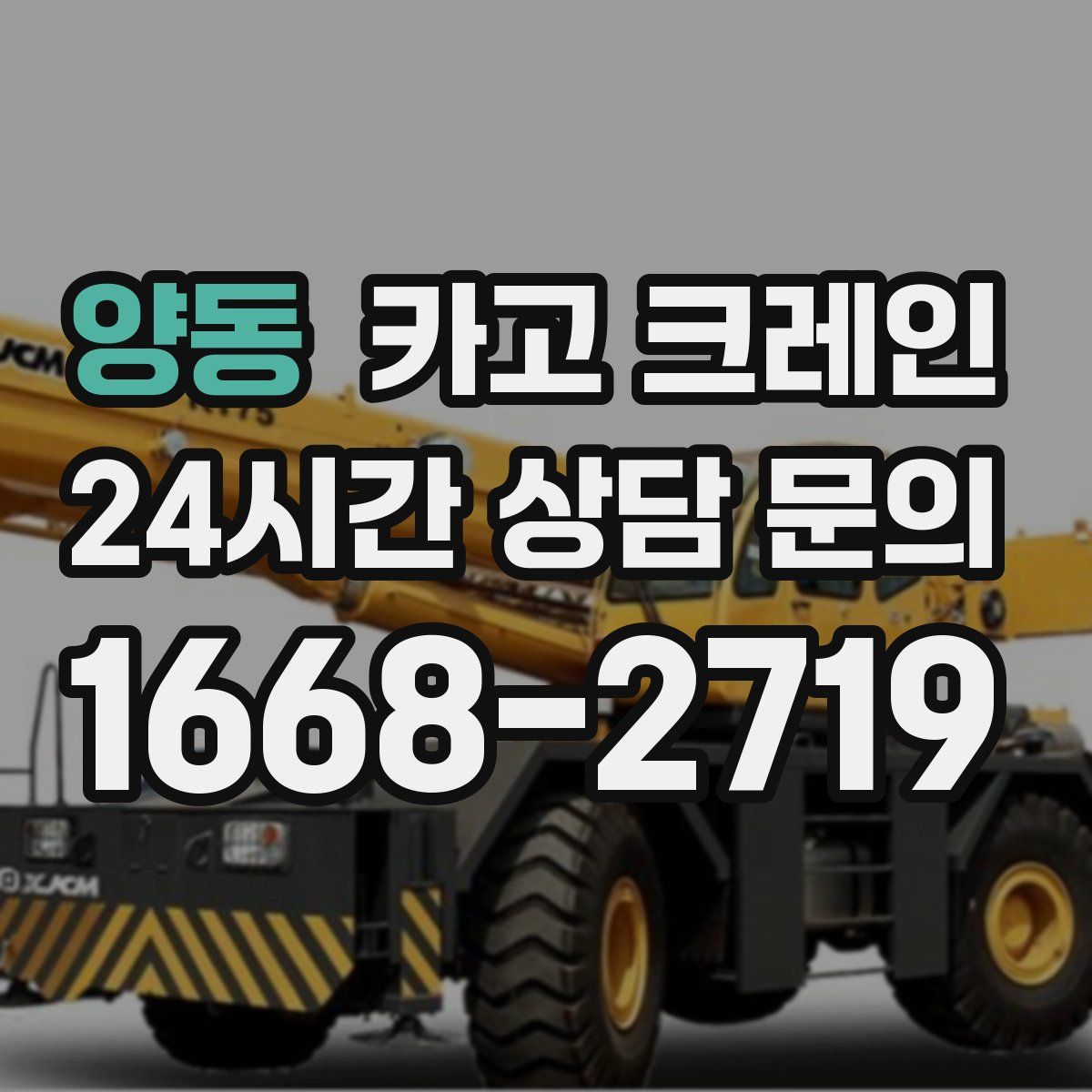 양동 카고 크레인