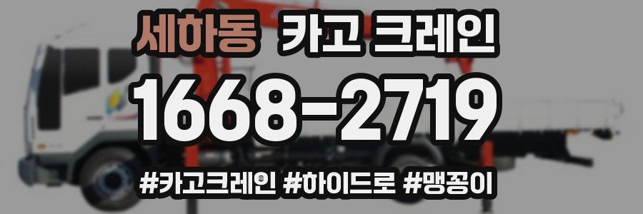 세하동 크레인 작업