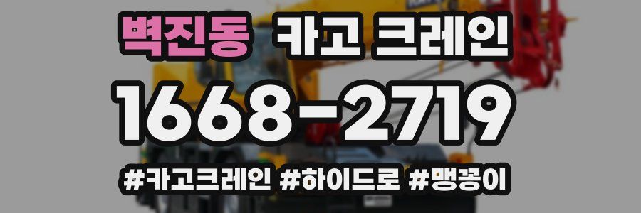 벽진동 크레인 작업