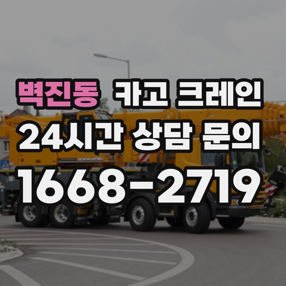 벽진동 카고 크레인