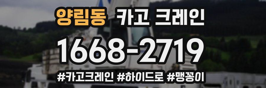 양림동 크레인 작업