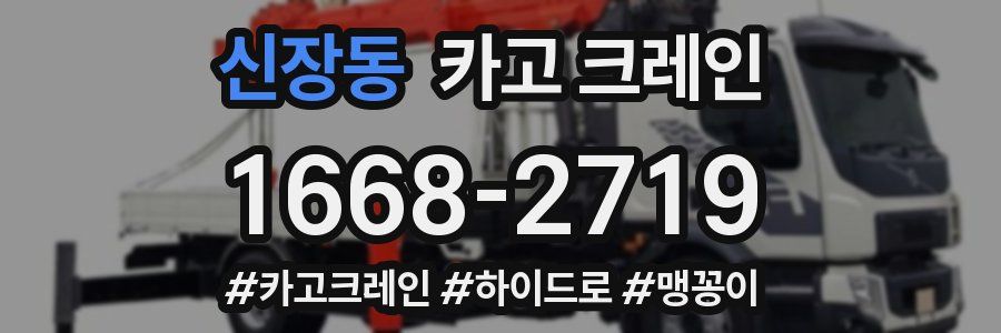 신장동 크레인 작업