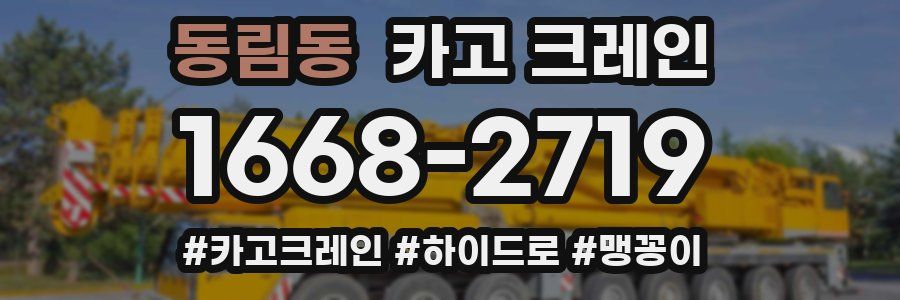 동림동 크레인 작업