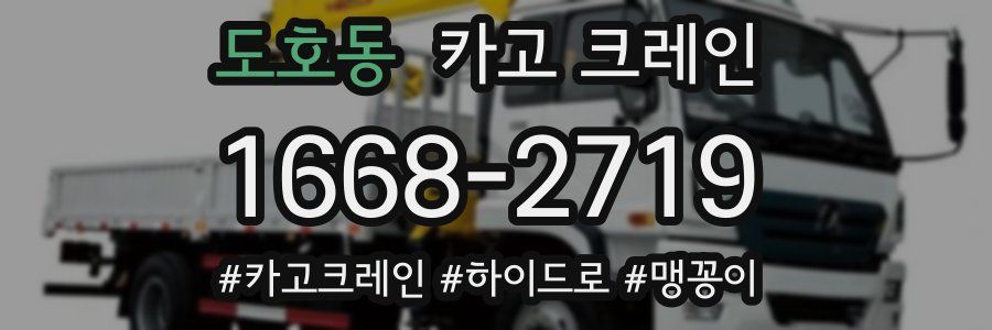 도호동 크레인 작업