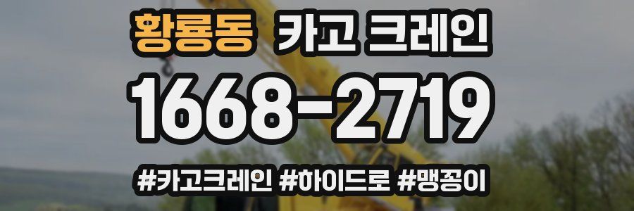 황룡동 크레인 작업