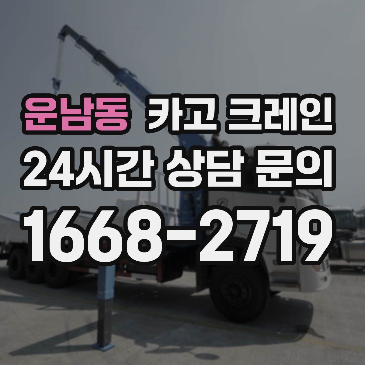 운남동 카고 크레인