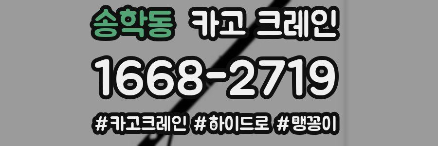 송학동 크레인 작업