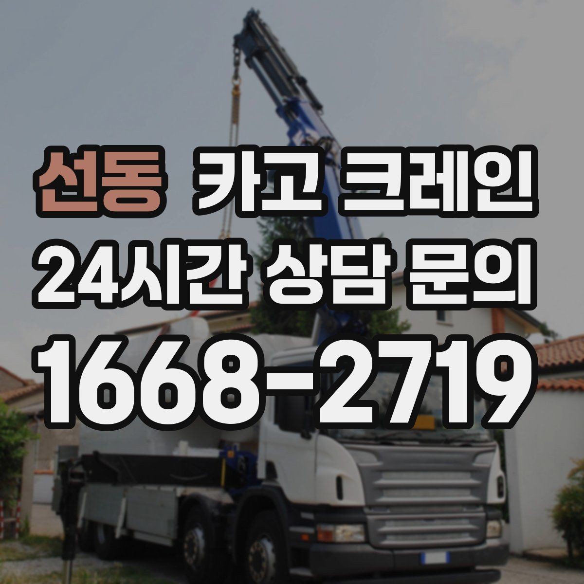 선동 카고 크레인 빠듯한 공정에 맞춘 투입 요령