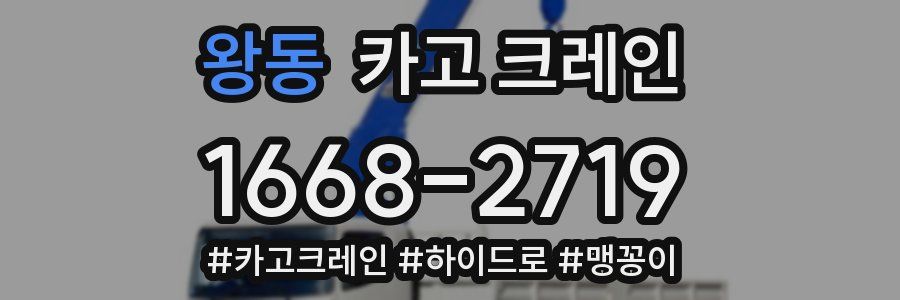 왕동 크레인 작업