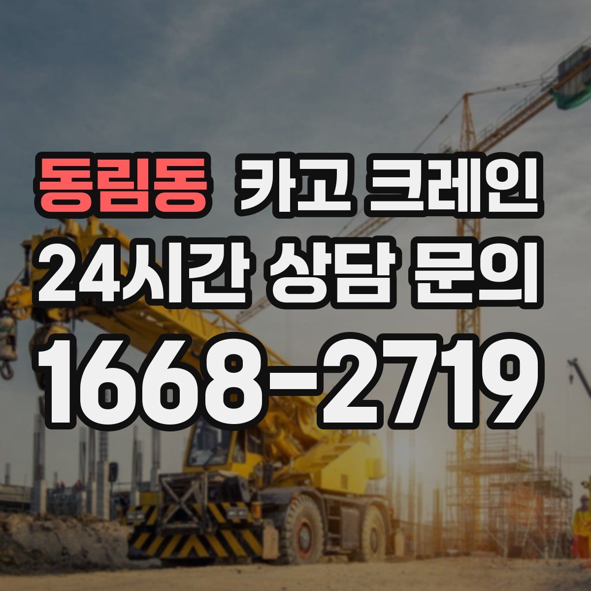 동림동 카고 크레인